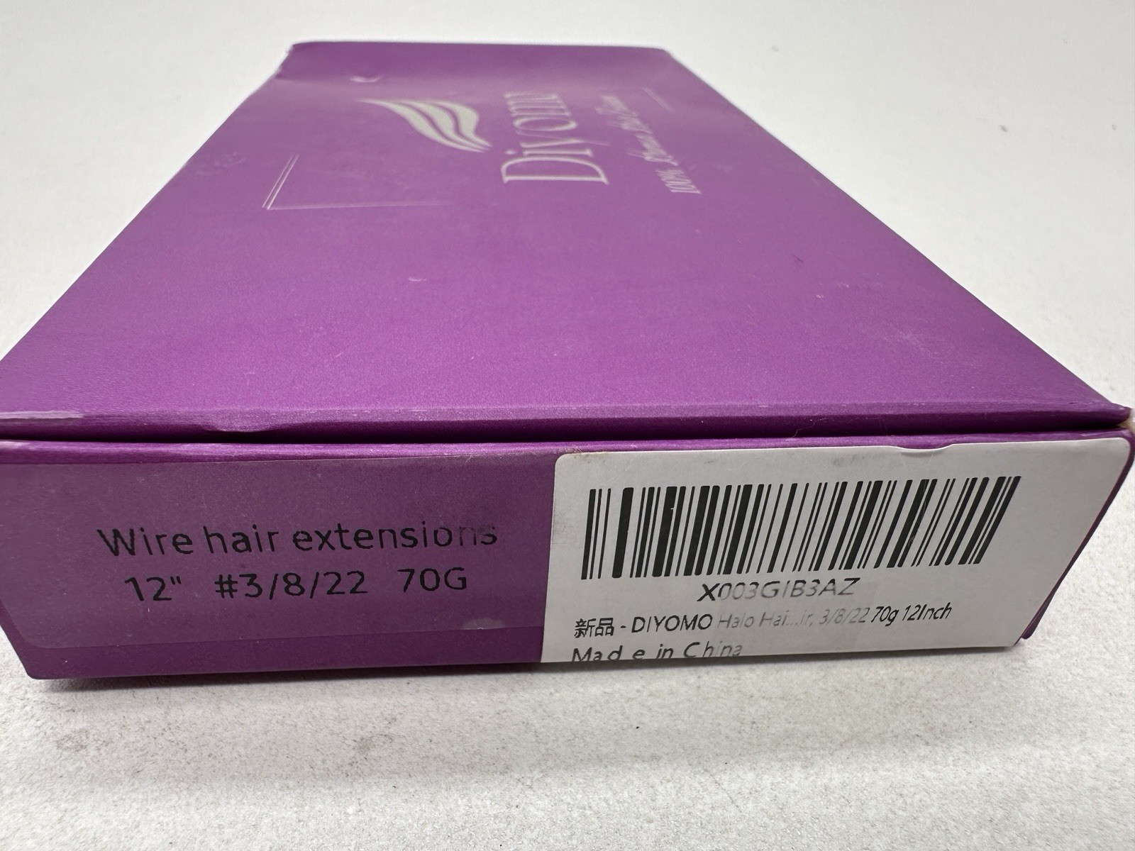 Halo Hair Extensions Dark Brown to Gold Blonde Bleach Blonde 3/8/22 70g 12Inch