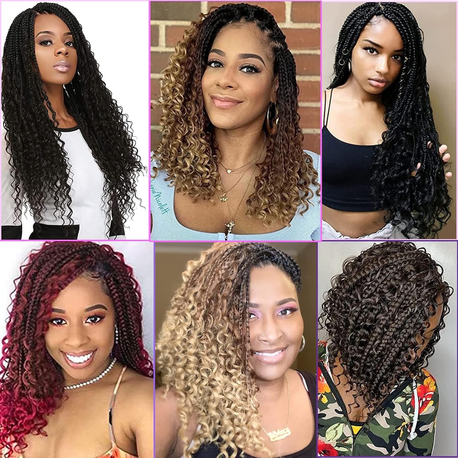Tight & Silky Goddess Box Braids Crochet Hair – 8 Packs