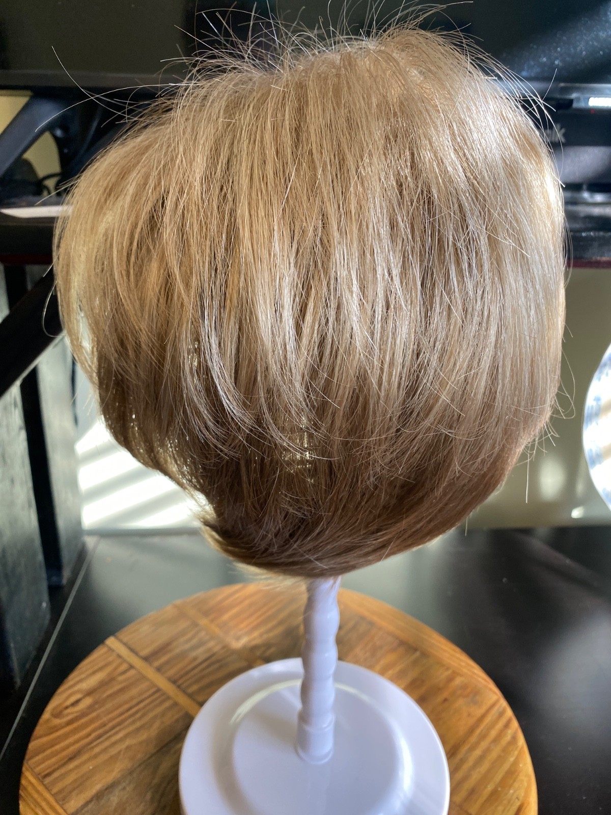 Rene of Paris: Wig – Ash Blond. Comes with stand brush and wig shampoo. (Boxed)