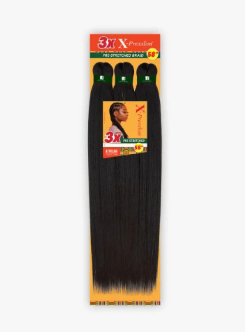 Sensational X-pression pre-stretched braiding hair – 3X braid 58 inch