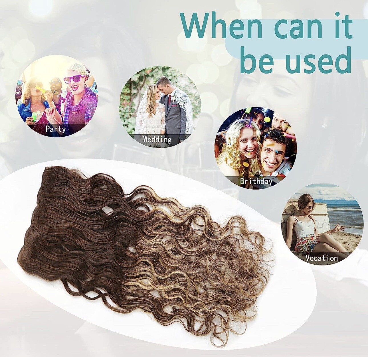 BEQUEEN Hair Clip in 100% Human Hair Extensions 8pcs 120g 18 inch, F4/4/27