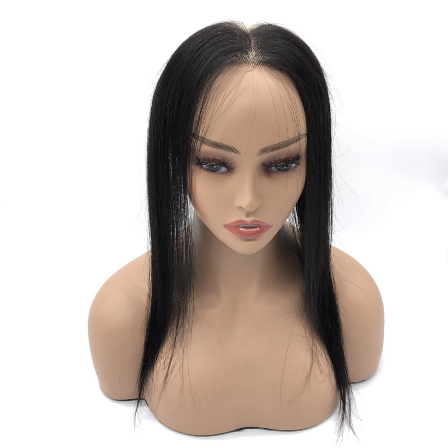 Lace Front Hairline 2“x12″HD Swiss Lace Natural Full Handmade Base Forehead Hair