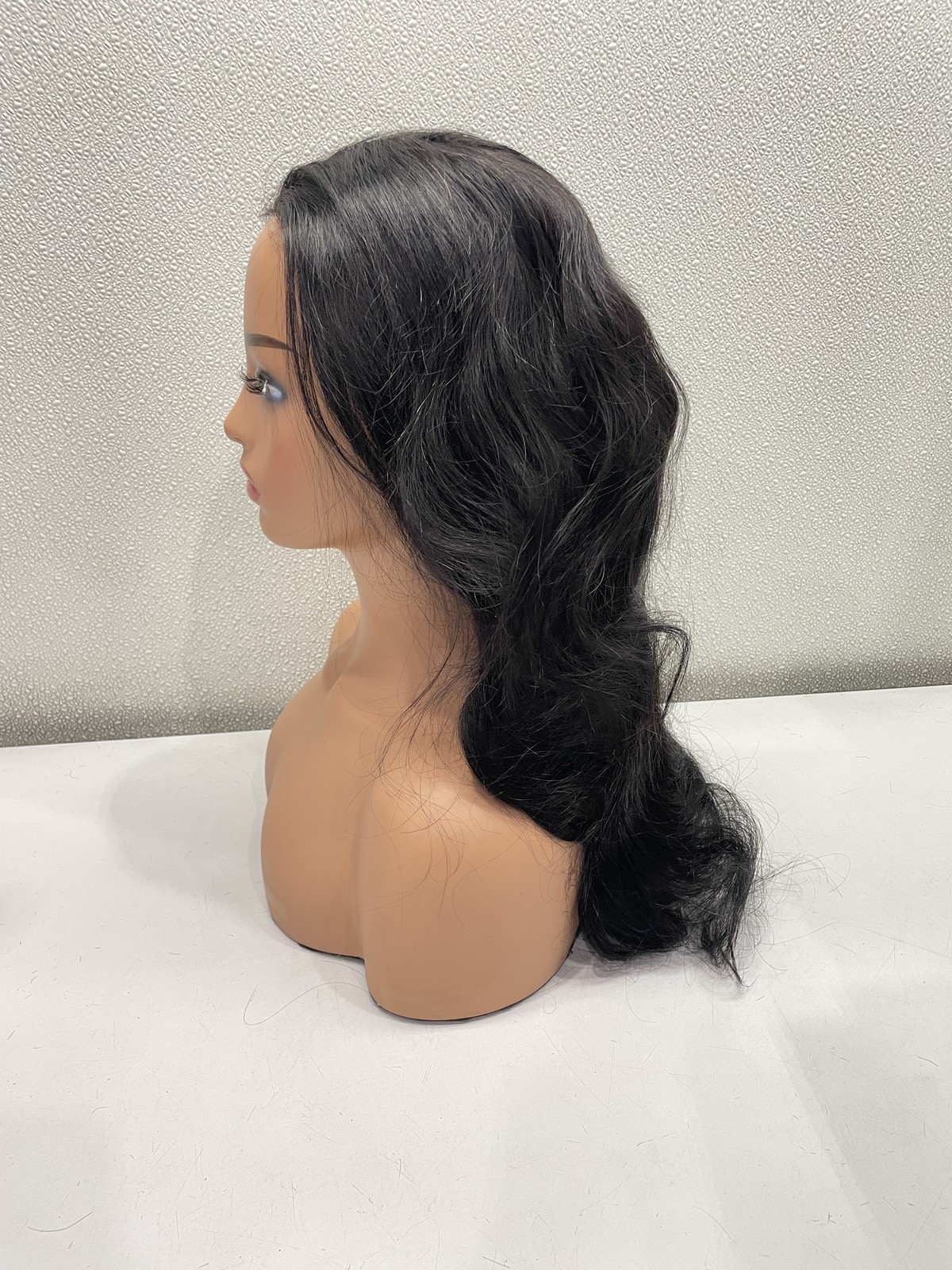 Durya Natural Black 250% Density Human Hair Lace Front Wig 26″