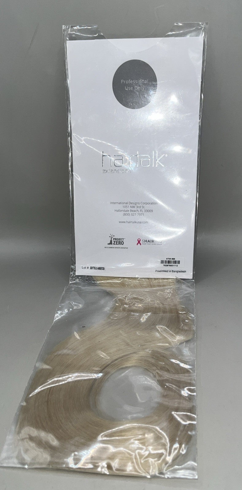 Hairtalk Hair Extensions Original – 20 Bands -60A HT101 17”/43 cm Human Hair NEW