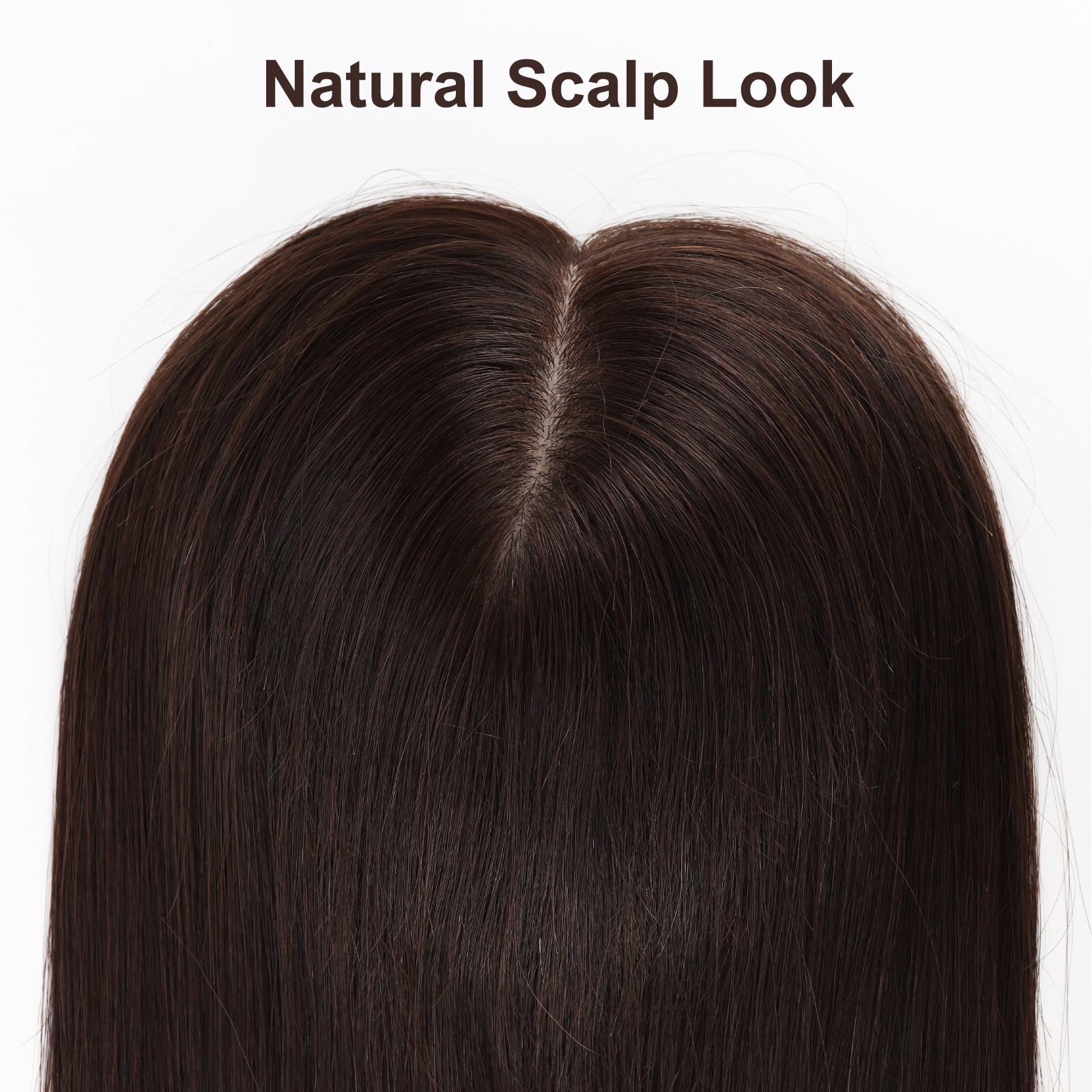 100% human hair Topper 16x18cm Remy Hair Silk Top Hand Tied Hair ready to wear
