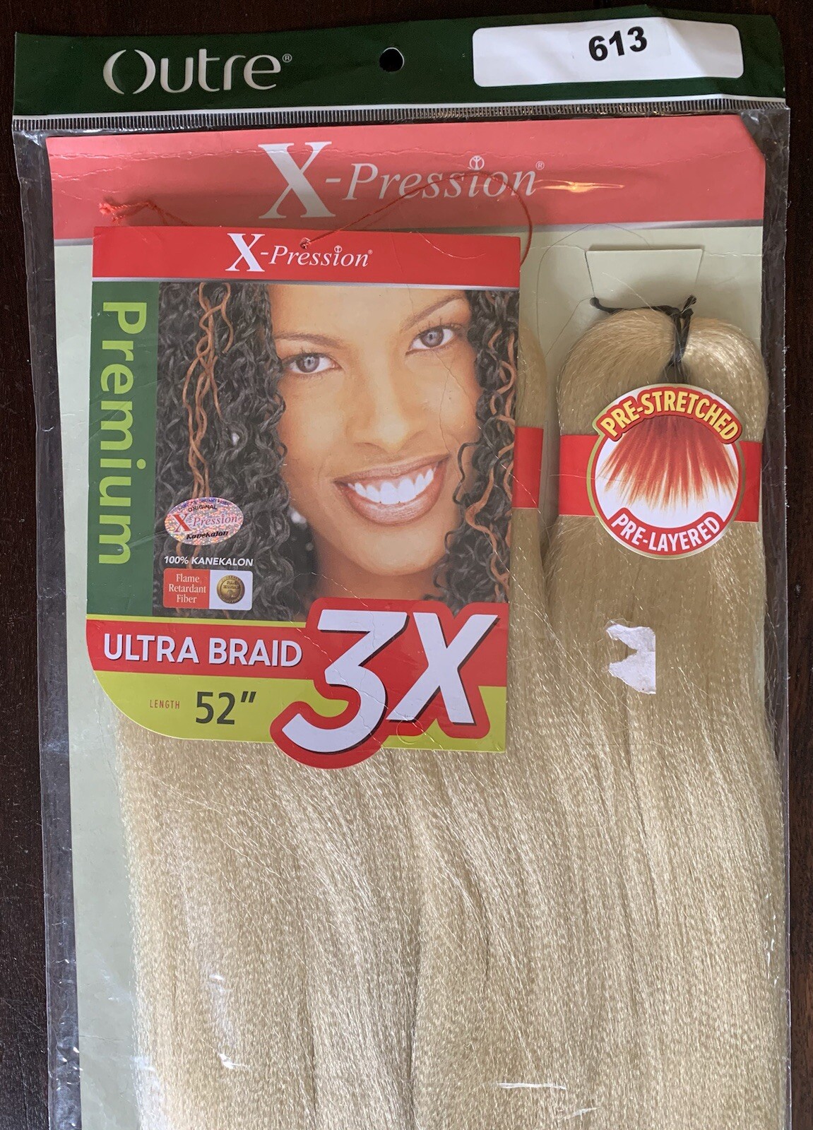 Outre X-Pression Ultra Braids 3x 42 in 1 Set And 52 Inch 2 Sets Color 613 Blonde