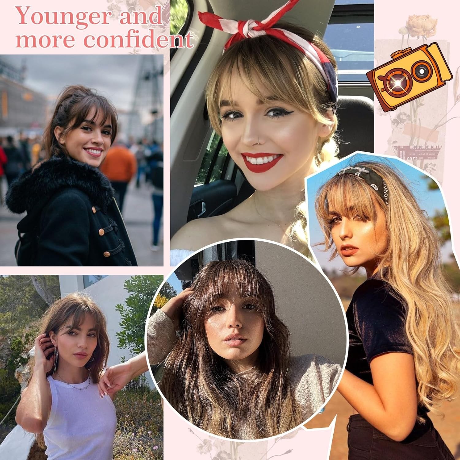 Real Human Hair Toppers for Women – 10 Inch Clip in Bangs*-