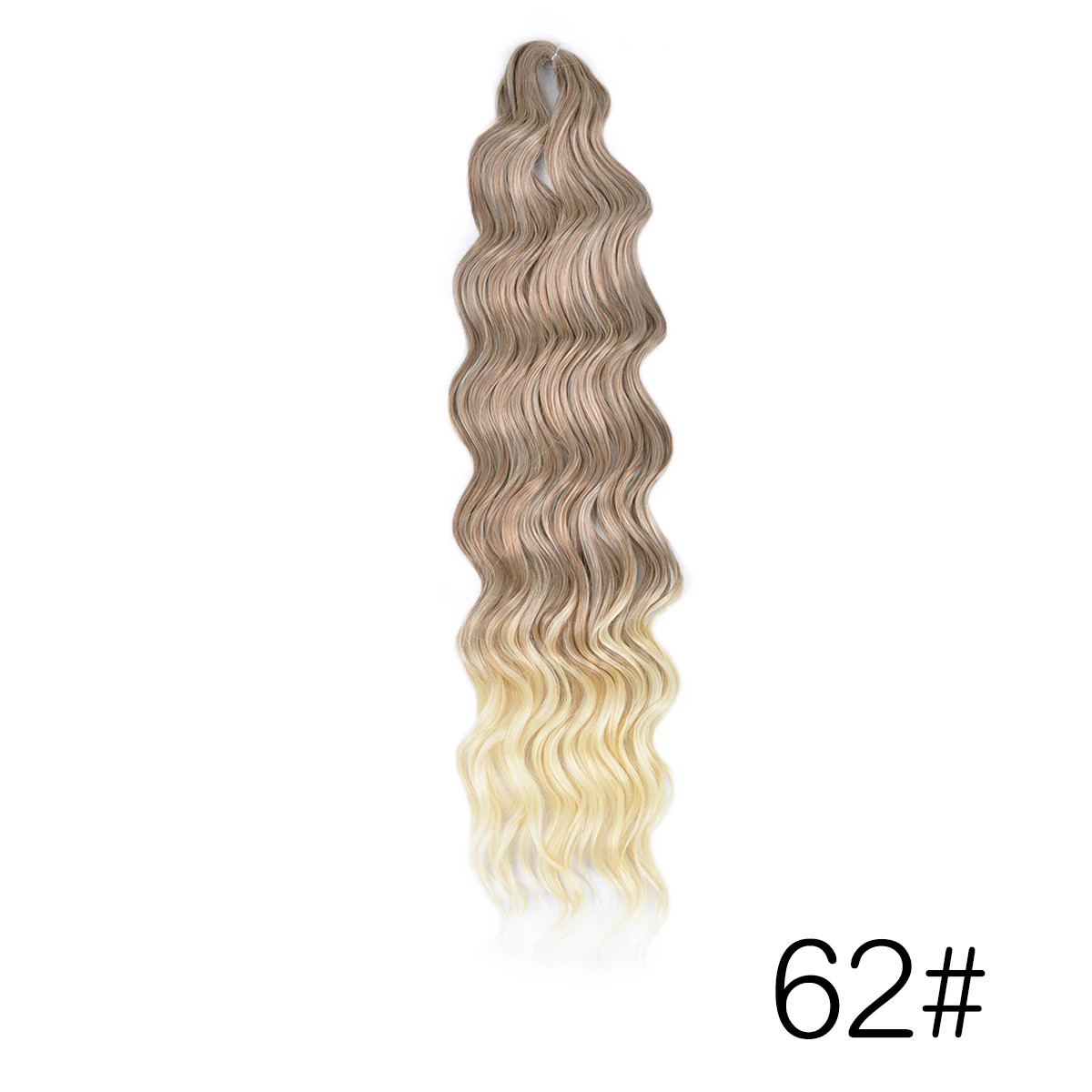 24 Inch Ombre Synthetic Anna Curl Water Wave Twist Crochet Hair Afro Loose Deep