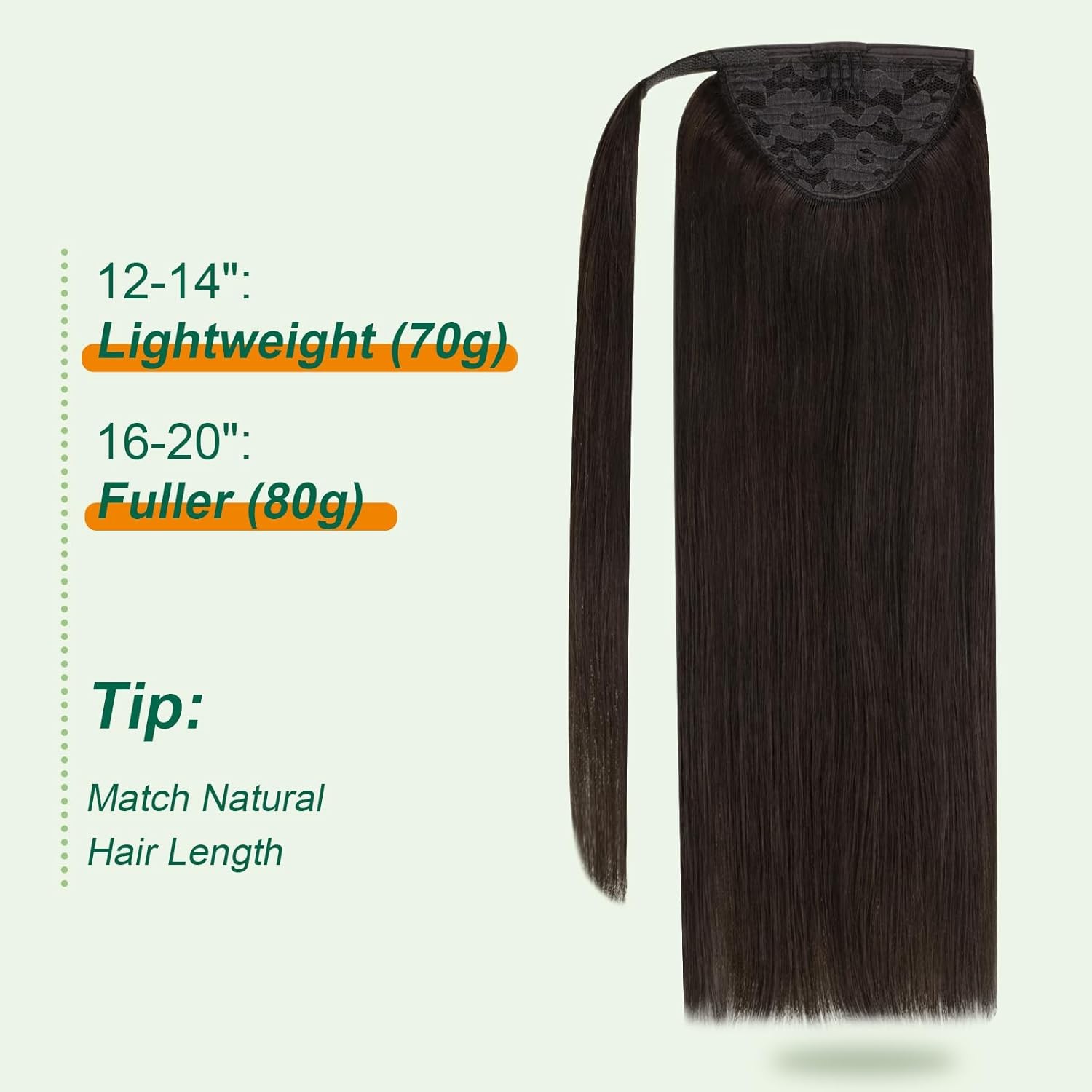 Easyouth PONYTAIL 12in #2 BROWN Hair Extensions – PY_2_12_70G4