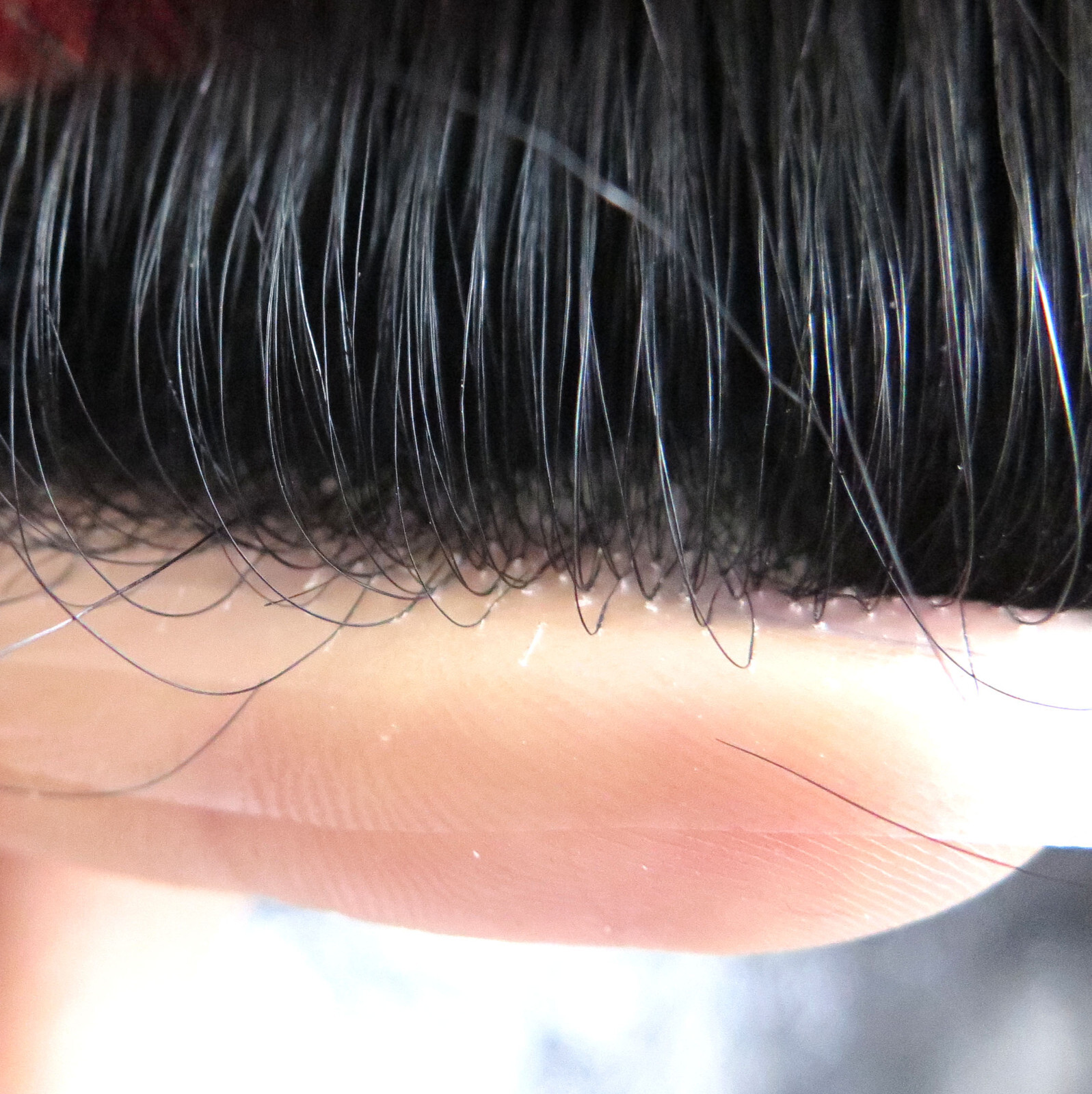 Mens Toupee Human Hair System Ultra Thin Skin Super Toupee Wig Natural Hairpiece