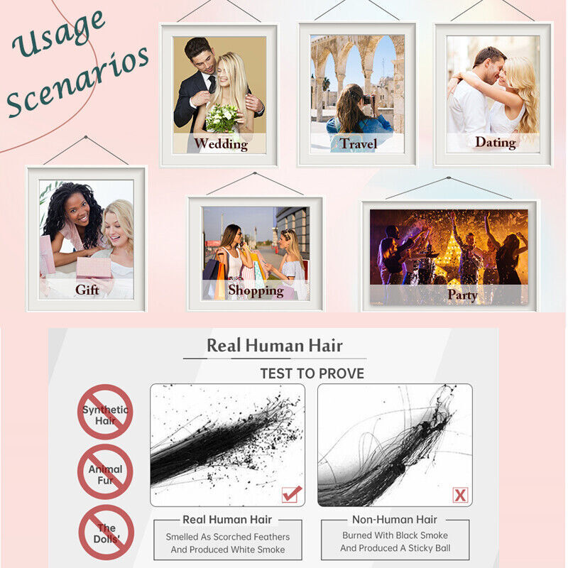 100% Remy Human Hair Extensions Russian One Piece Clip In Full Head U Shape Weft