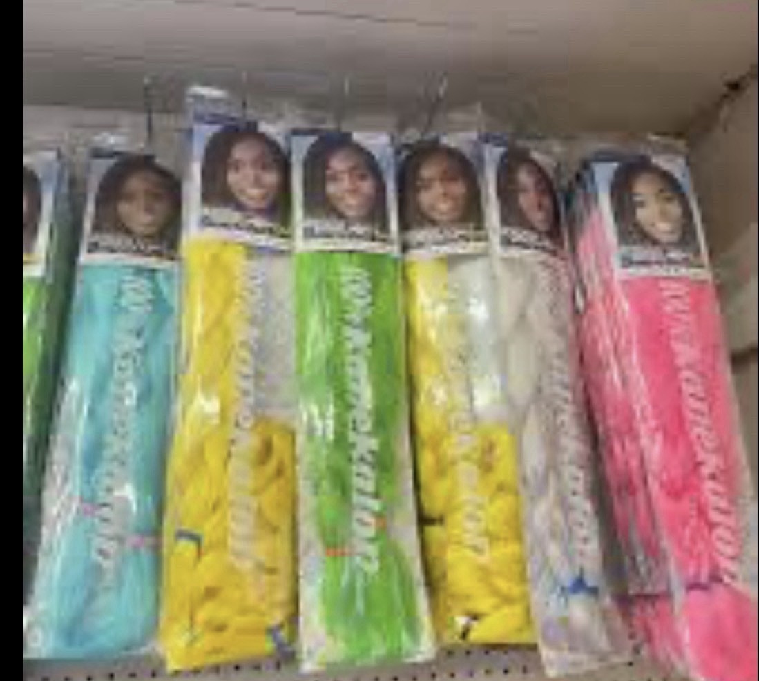 Kanekalon Synthetic Hair Extensions Heat Resistant Braid 38in Multi-Color