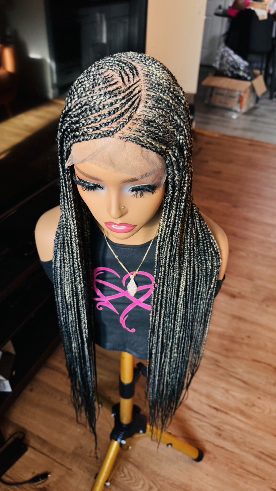 braided wig closure Easy Wear Ready To Ship