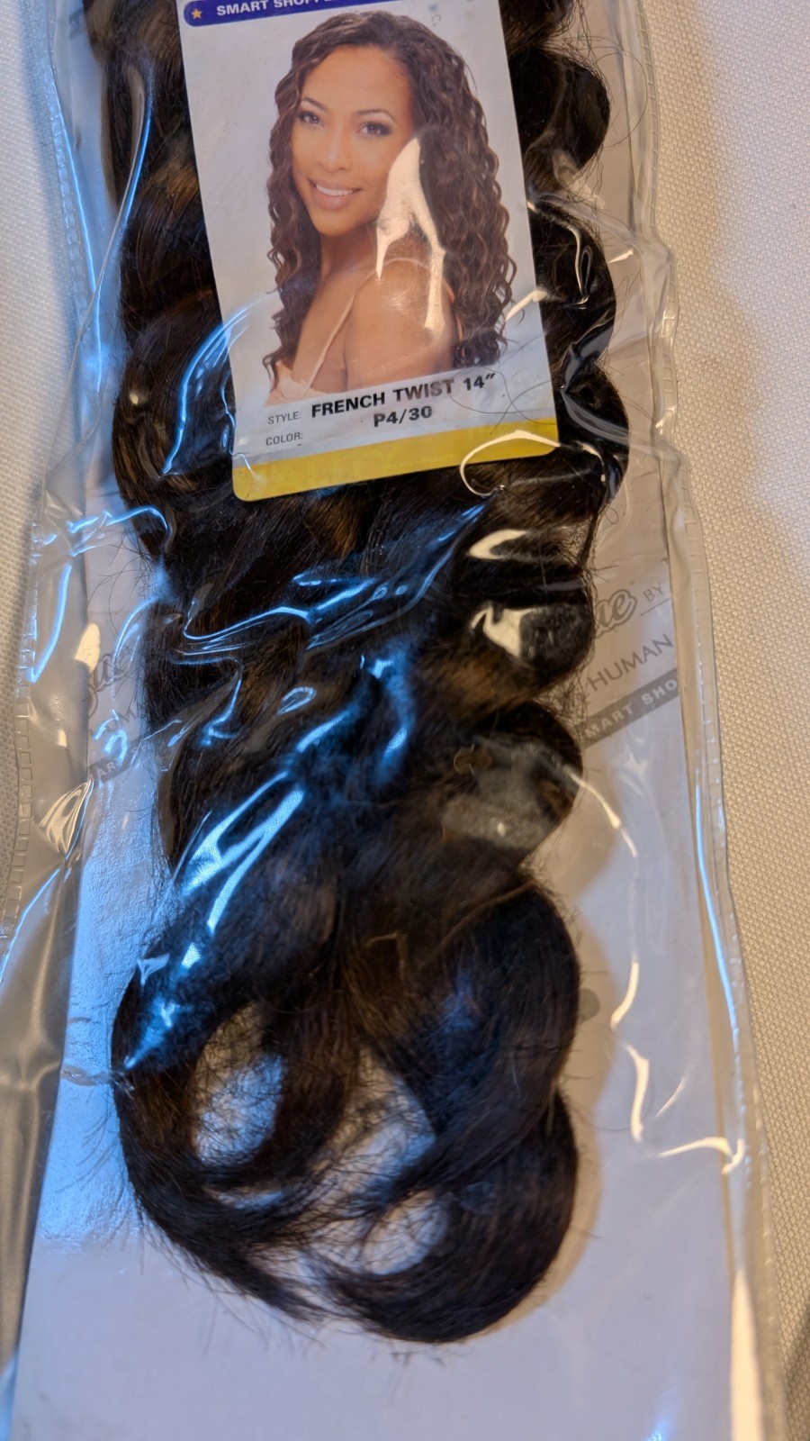 MILKY WAY QUE HUMAN HAIR FRENCH TWIST – 14” Shade P4/30