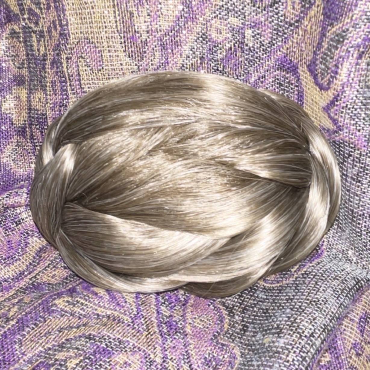 Paula Young Ash Blond Braided Synthetic Clip-In Hairpiece Classic Cap 6in