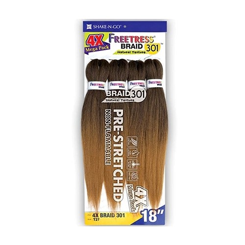 Freetress Pre-stretched braiding hair – 4X BRAID 301 18″