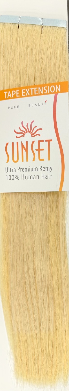 Sepia Sunset Ultra Premium Remy 100% Human Hair 14″ Tape-In Extension 12pcs #613