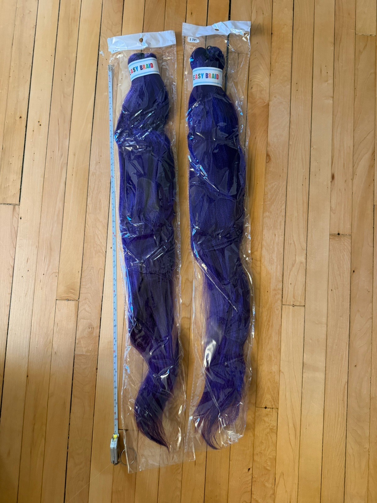 Purple Braiding Hair 24 Inches 2 Pack For Women