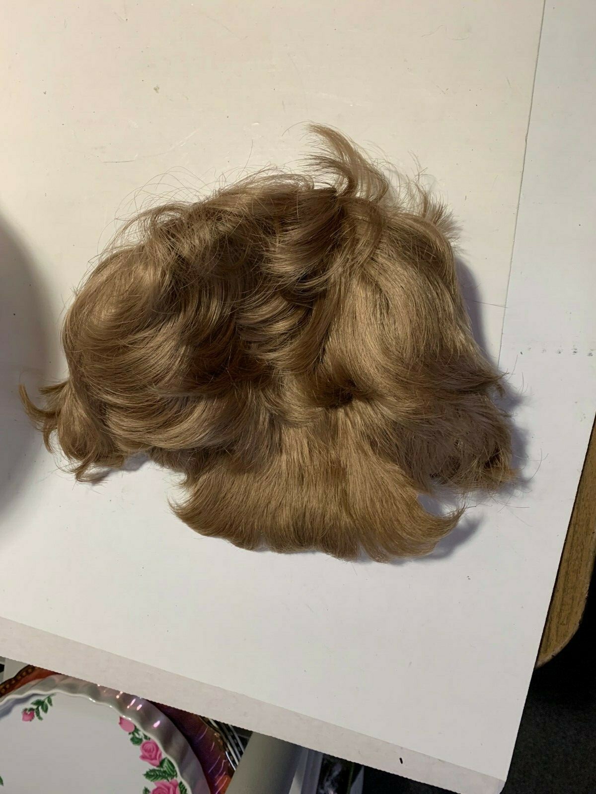 100% KANEKALON BLONDE WIG WHOLE HEAD SHORT LENGTH WIG SHAG HAIR
