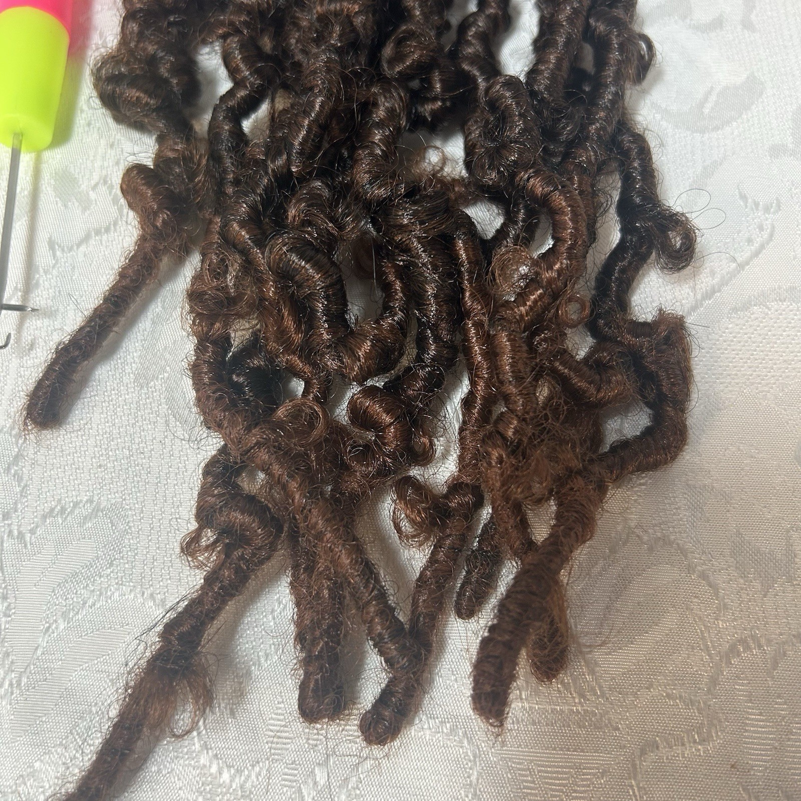 Hair Extensions Curly Ethnic 11”Long,8 Packs 10 Strands Per Pack Crochet