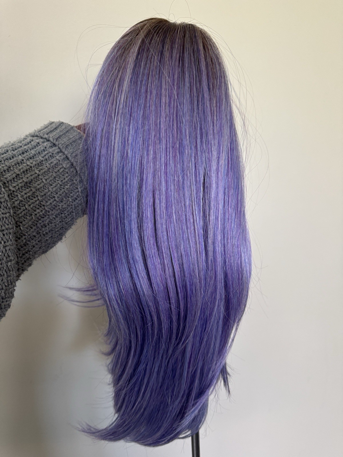 BELLE TRESS DOLCE & DOLCE WIG STARDUST WIG BNWT STUNNING VIOLET PURPLE/BLUE