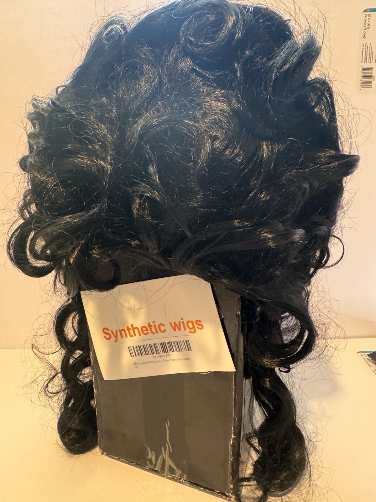 Luccacos Black 18th Century Victorian Queen Cosplay Costume Synthetic Wig Curls