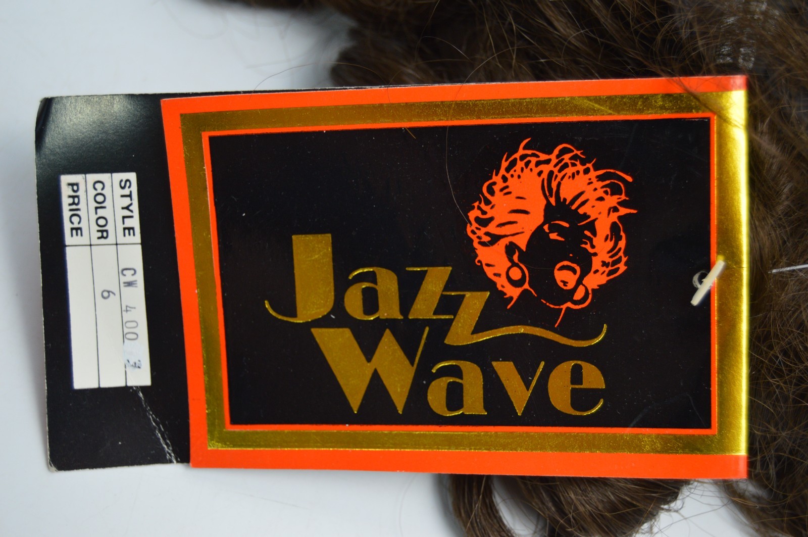 Vintage Jazz Wave Synthetic Fiber Japanese Origin Wig Curls Halloween NWT
