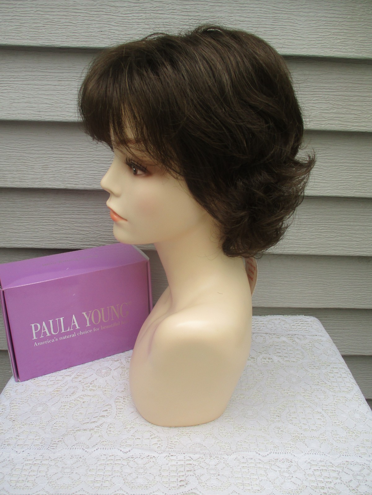 Paula Young Wig DANI Color #8 MEDIUM BROWN Layered Style UNWORN Read