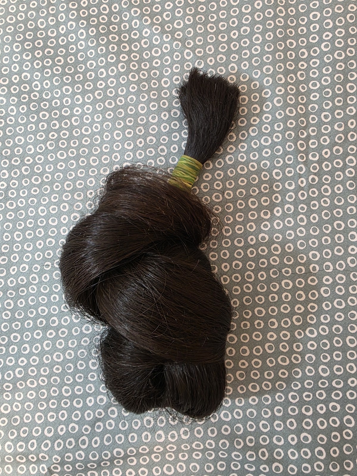 Human Hair Straight Black Ponytail 50 inches 151.1 grams 1pc