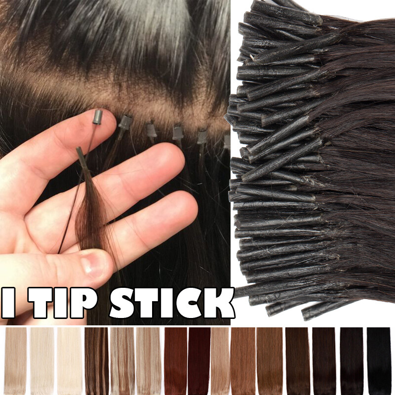 Brown Pre Bonded I tip Hair Extensions 100S 200S Remy Real 100% Human Hair 100gr