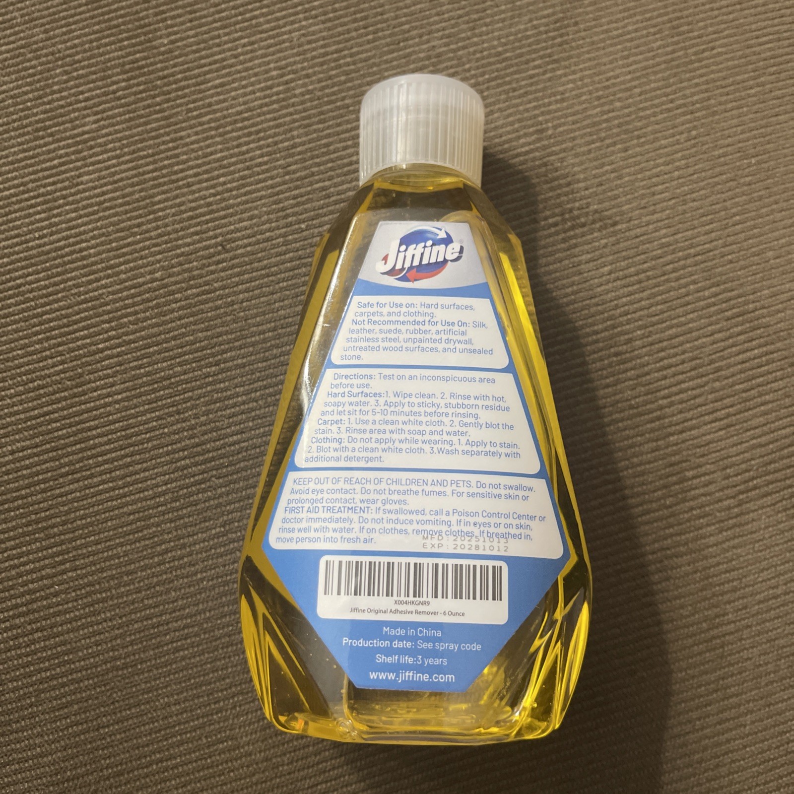 Original Adhesive Remover – 6 Ounce – Surface Safe for Removing Stickers,