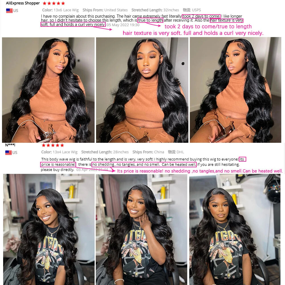 13×4 Lace Front Wave 13×6 HD Lace Frontal Wigs for Women Human Hair Closure Wig