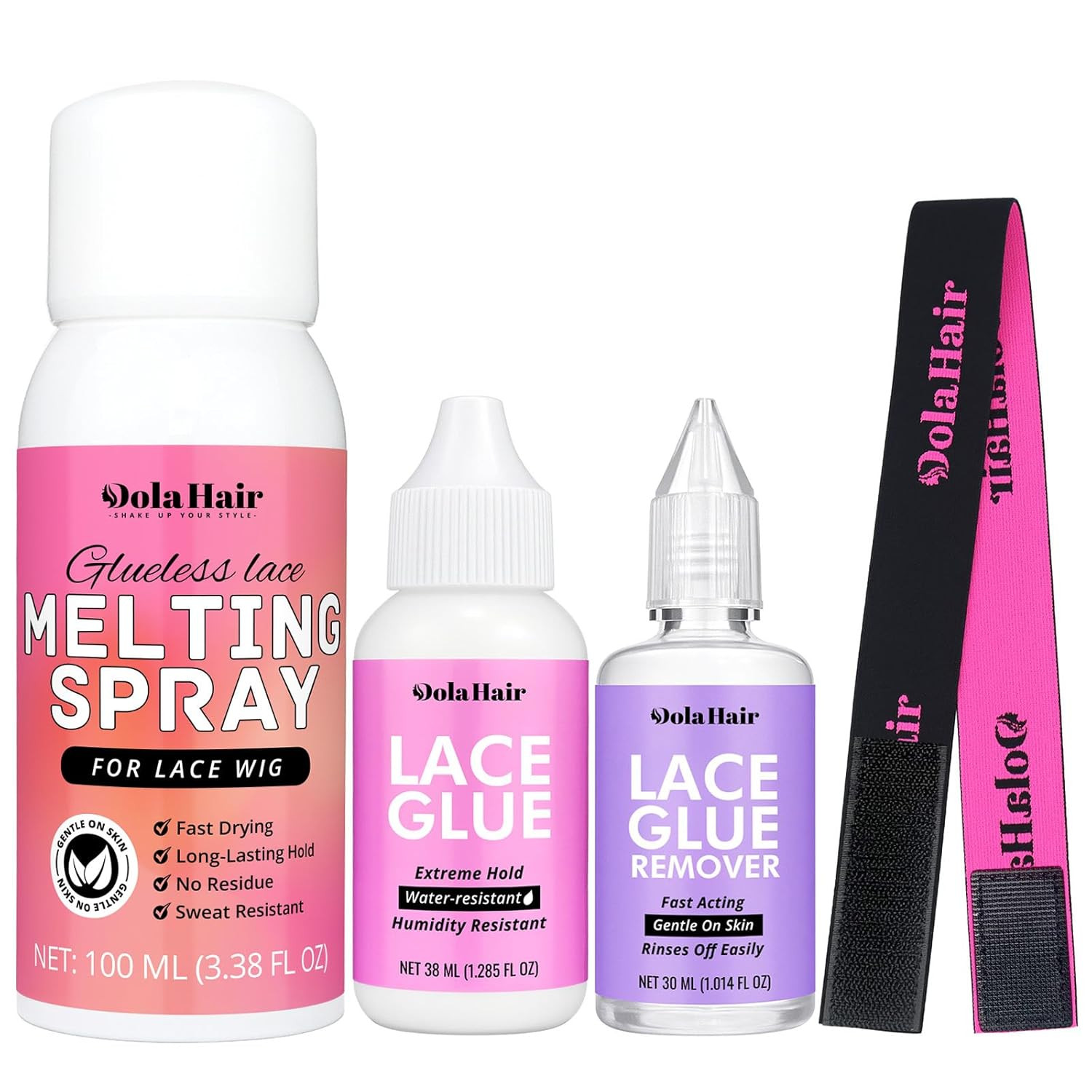 Dolahair Wig Glue Spray for Front Lace Wig Lace Melting Spray for Wigs Melting S