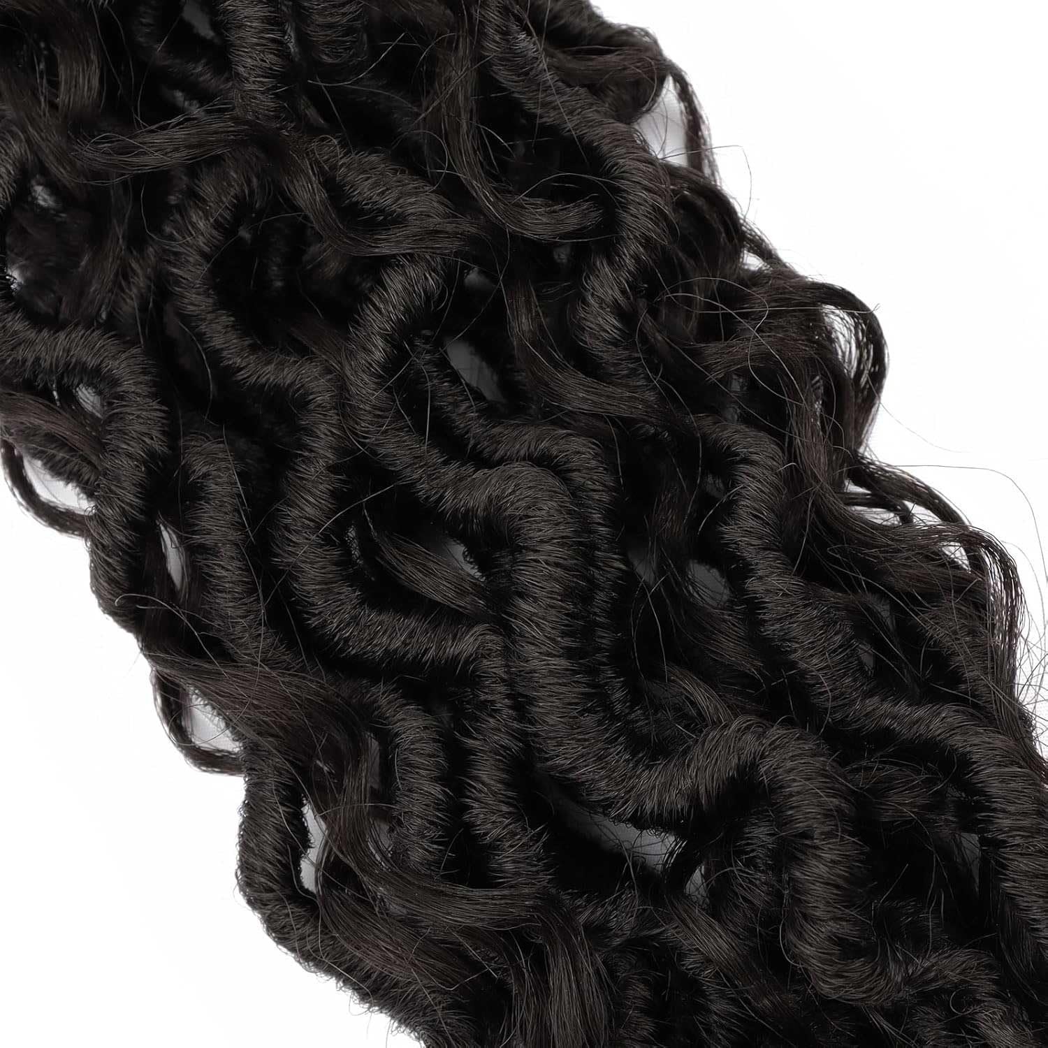 8 Packs Goddess Locs Crochet Hair for Black Women, 14 Inch (Pack of 8), 1B