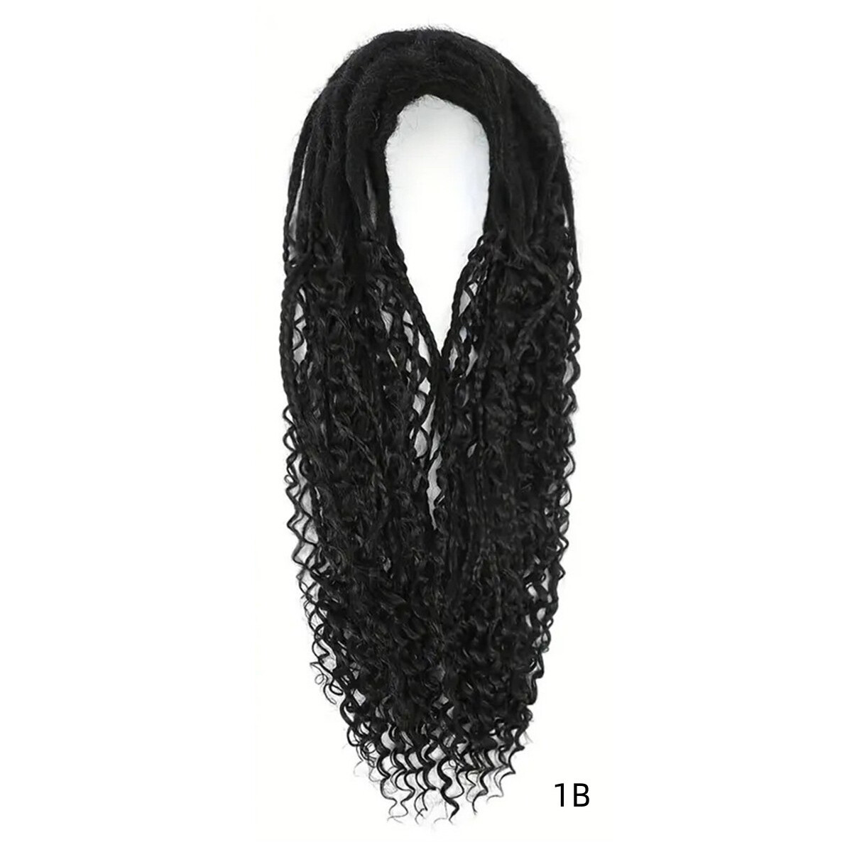 24″ Boho Braids Double Ended Dreadlocks Extension Curly Box Braids Locs DE Dread