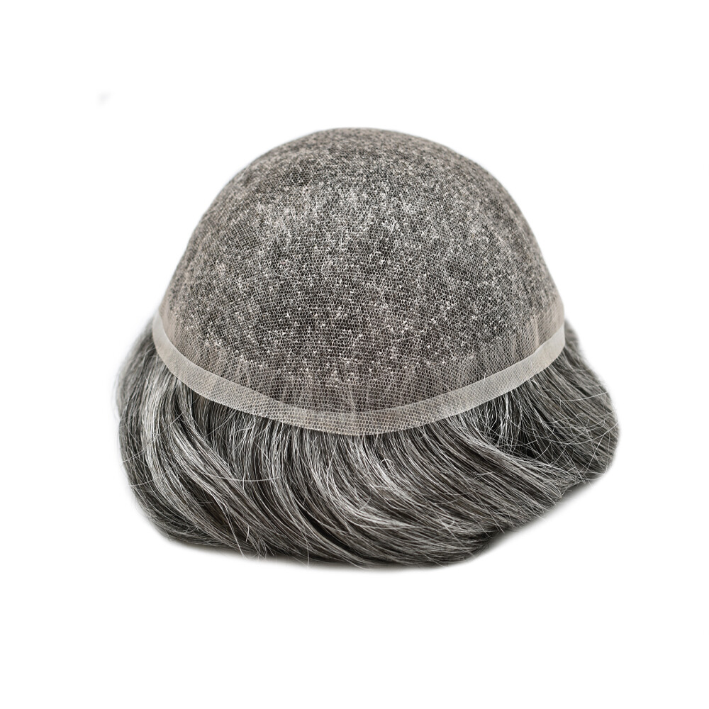 (Custom)Full Swiss Lace MensToupee All Lace Hair Replacement System Hairpiece