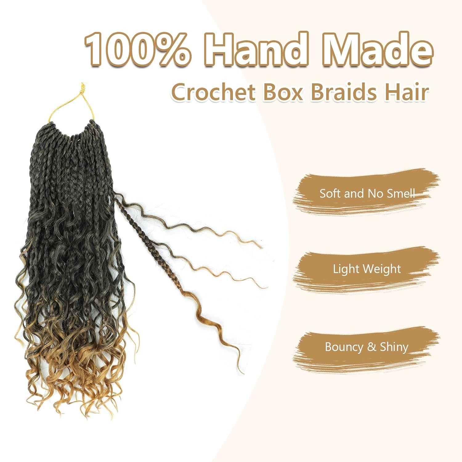 Tight & Silky Goddess Box Braids Crochet Hair – 8 Packs