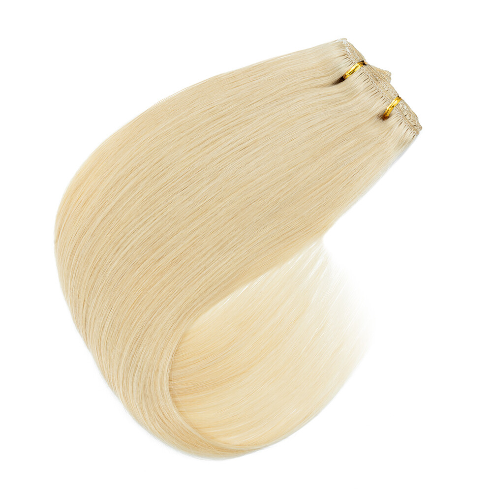Clip In 100% Remy Real Human Hair Extensions Full Head Highlight Ombre US 8″-24″