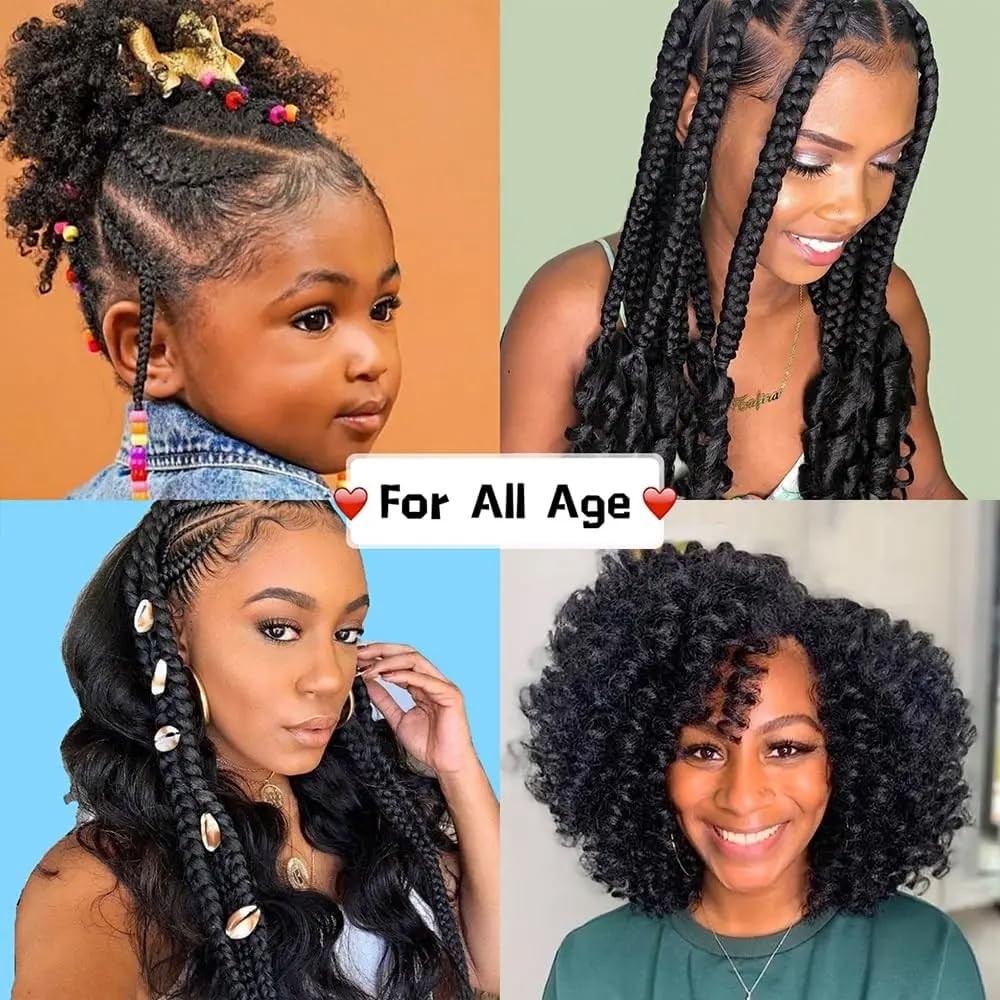 Human Braiding Hair 3 Bundles/Pack 150g Curly Water Wave Bulk Hair for Braidi…