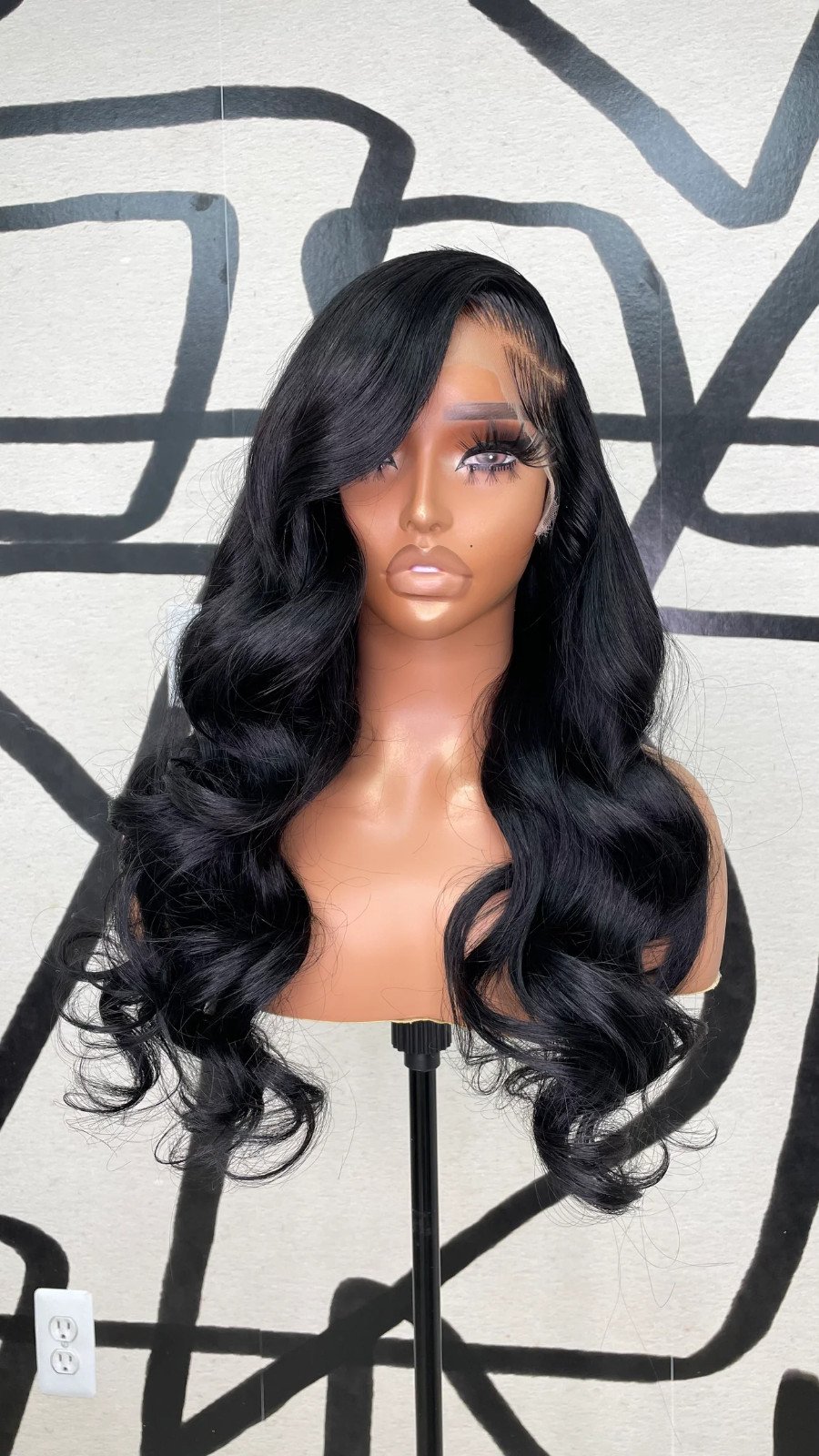 pre-plucked custom 13×4 Lacefront bodywave 200% wig 24inches ready to ship