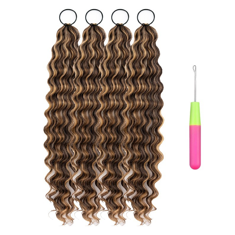 100% Human Hair Crochet Extensions – 4P27 Loose Deep Boho Braiding Hair 50g/Pac