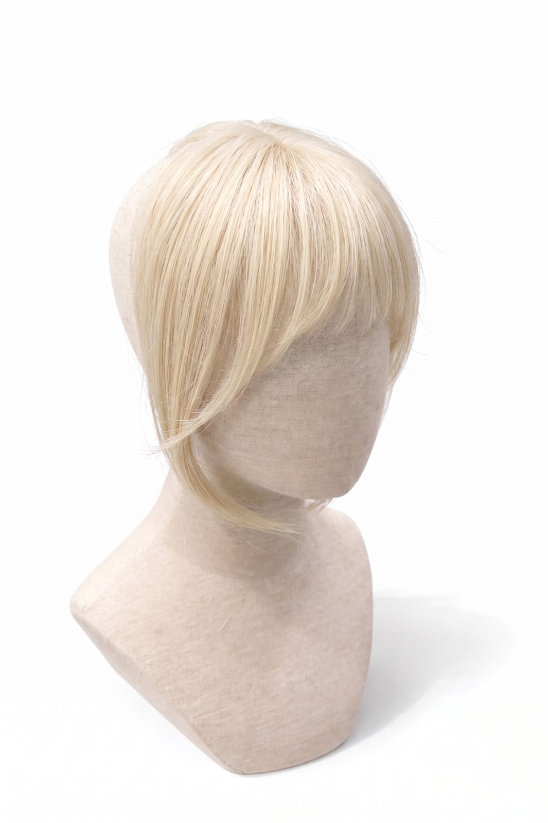 Human Hair Clip In Bangs, Hand Woven French Fringe, Natural Bangs Hairpiece