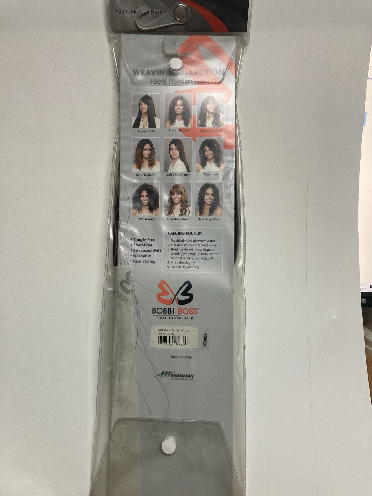 Bobbi Boss 100% Human Hair for Weaving Soft Silky Straight 10″ Color: 1B/BUR