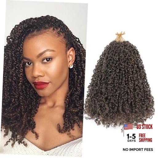 Pre Looped Yanky Twist Crochet Hair 14 Inch 8 Packs 14 Inch (Pack of 8) 1BH30#