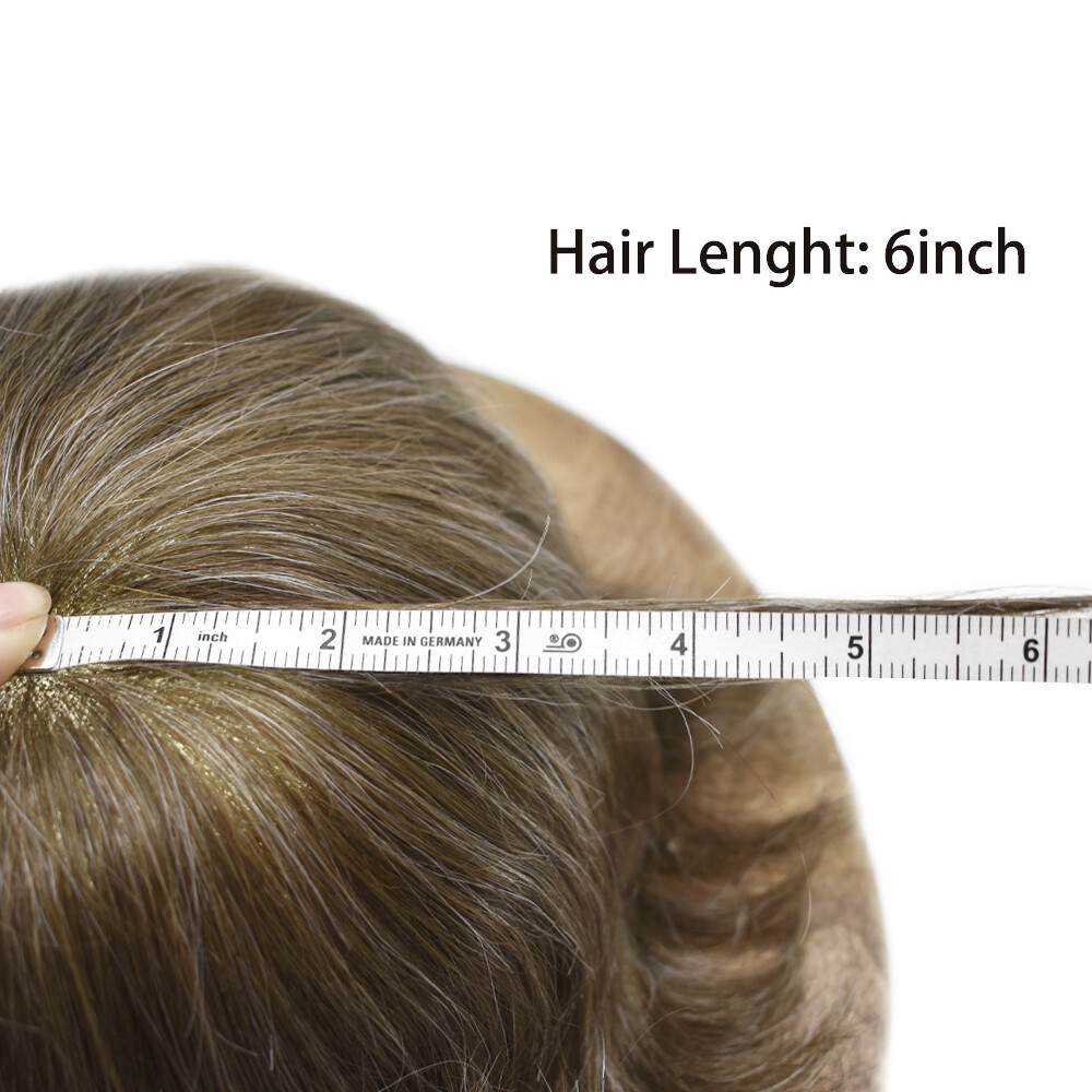 Mens Hair Replacement Fine mono Toupee All Colors Hairpiece PU System Men Wig US