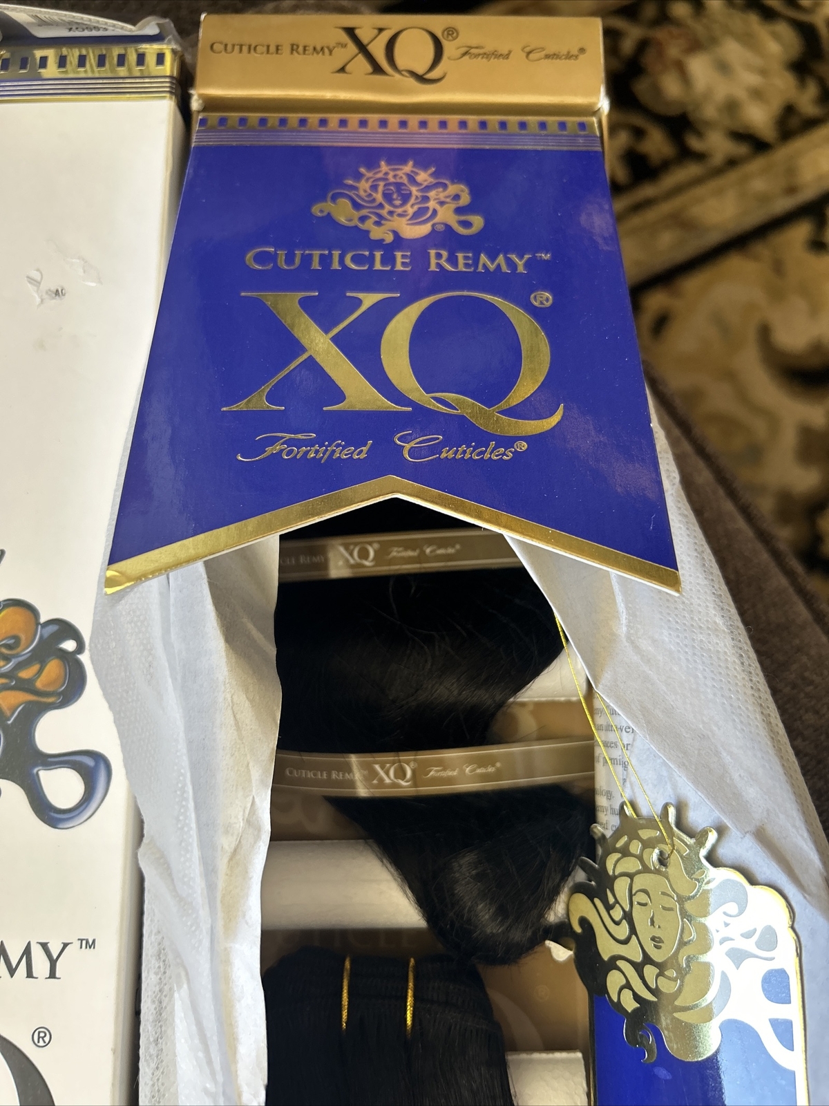 XQ Cuticle Remy 100% human hair weave Soft Deep remy 2pc Color 1B