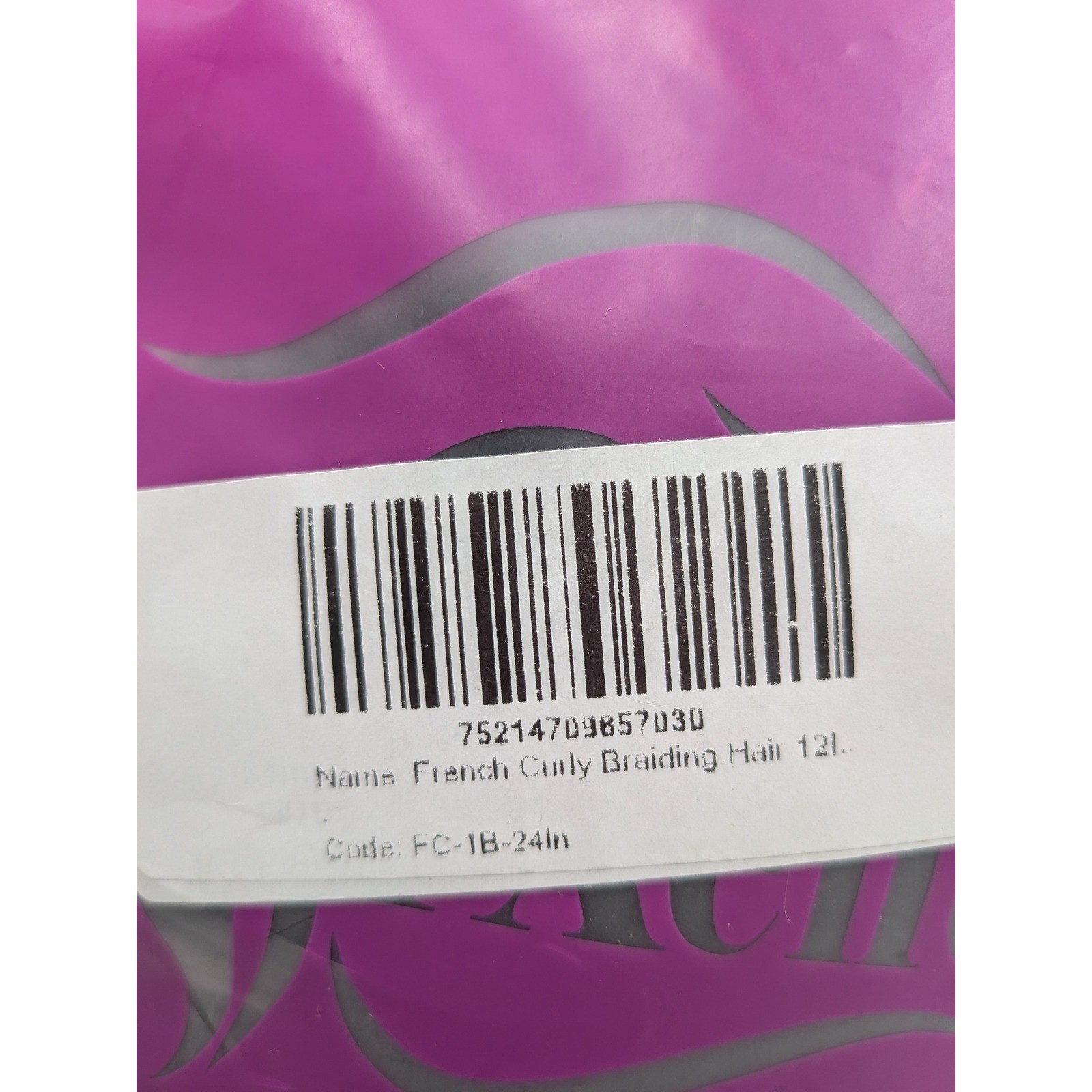 YXcheris 24 Inch French Curly Braiding Hair 1B Off Black 8 Bundles Pack NEW