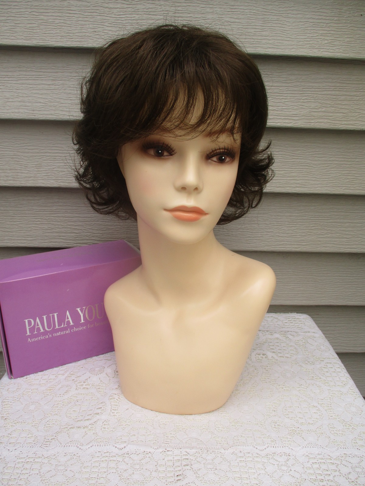Paula Young Wig DANI Color #8 MEDIUM BROWN Layered Style UNWORN Read