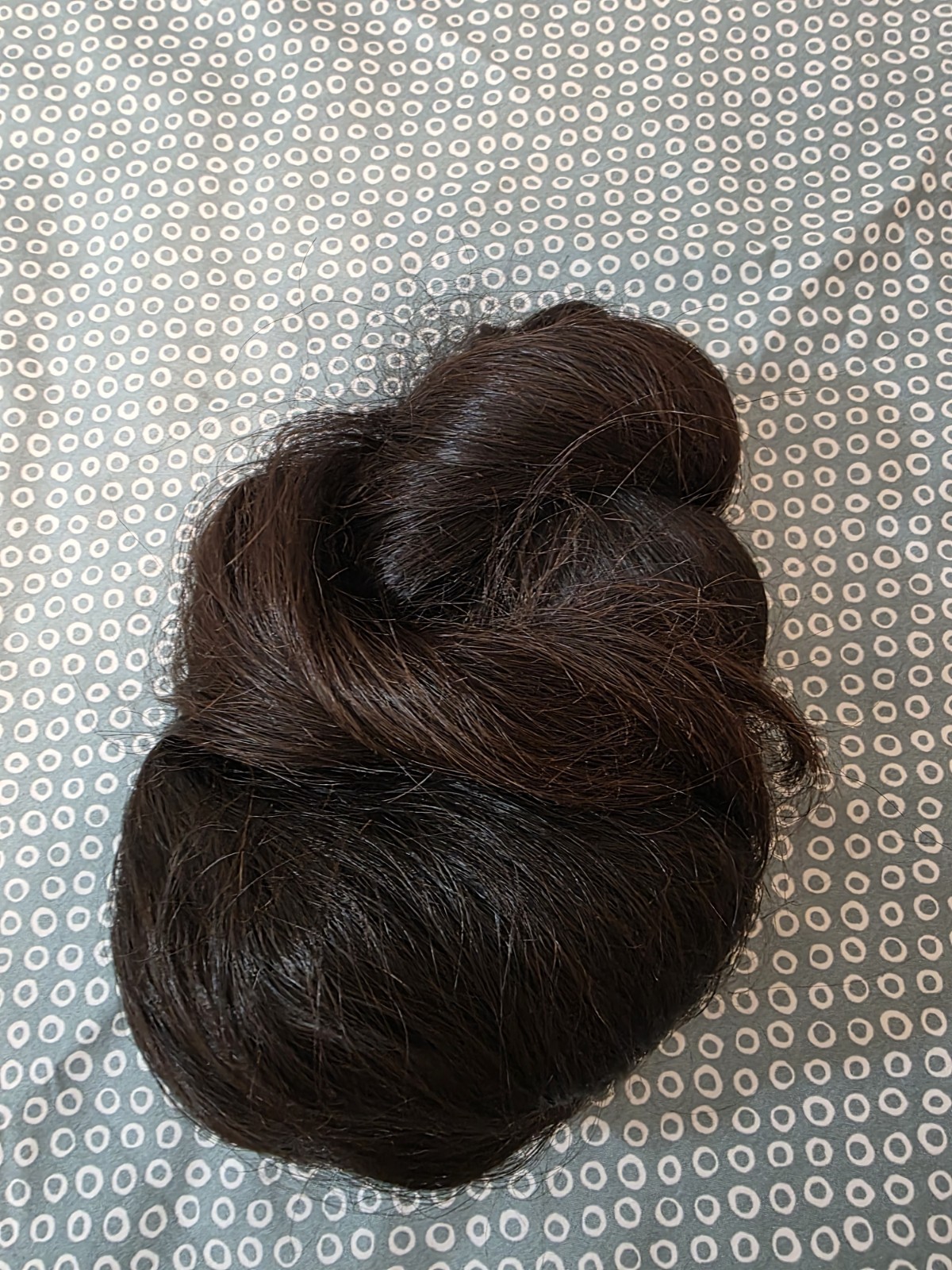 Human Hair super thick ponytail Straight Dark 50 inches 370 grams