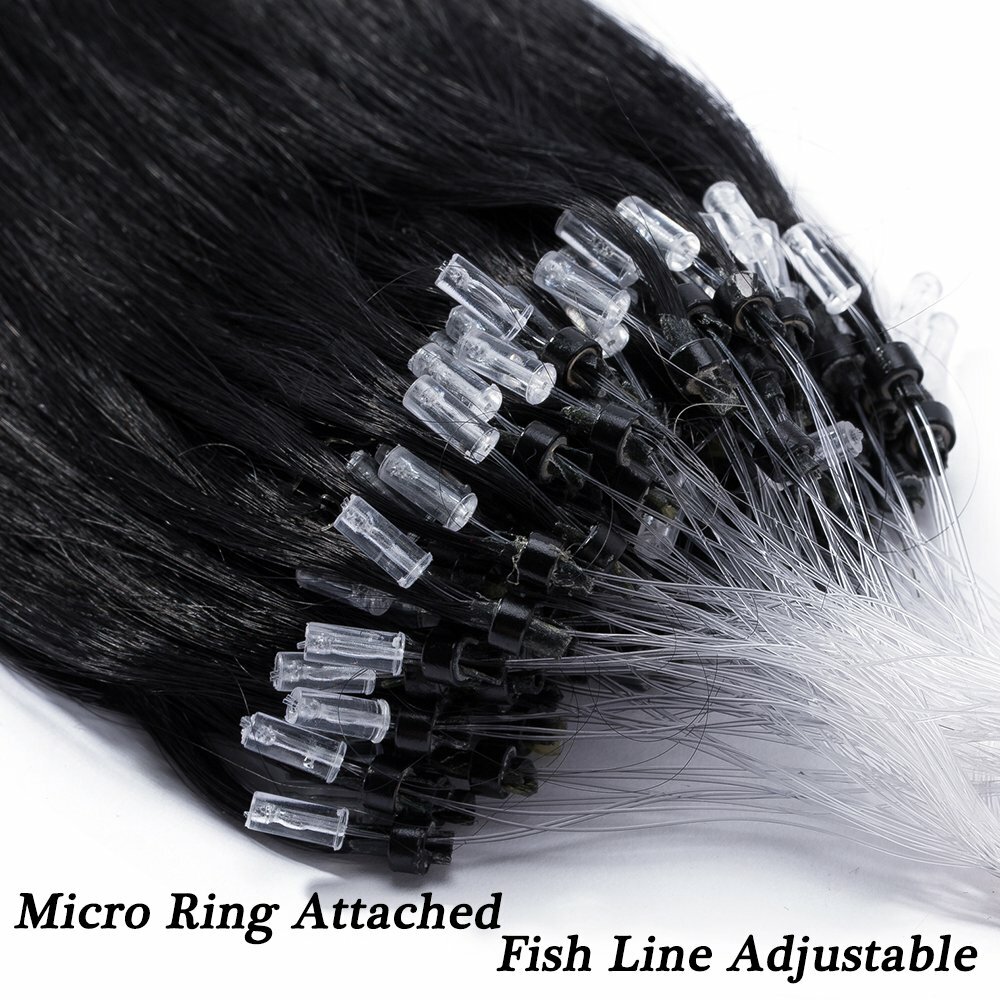 Micro Ring Loop Tipped Hair Extensions Micro Beads Link Brazilian Remy HumanHair
